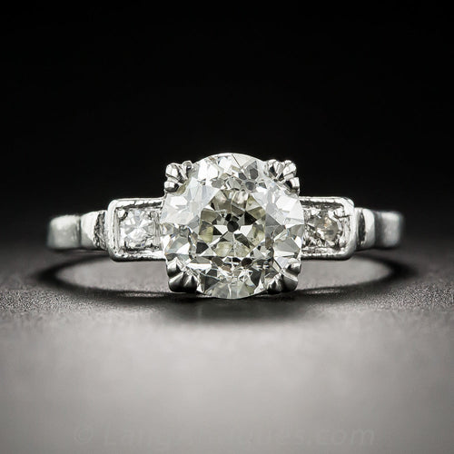 Art Deco 1.76 Carat Diamond Engagement Ring - GIA L SI2 - 2