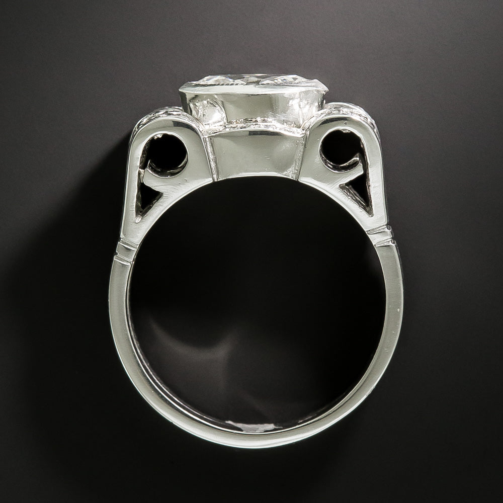 Late Art Deco/Retro Marquise Diamond Ring - 4