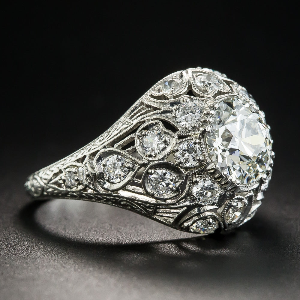 Late-Edwardian 1.71 Carat Diamond Engagement Ring - GIA K VS2 - 2