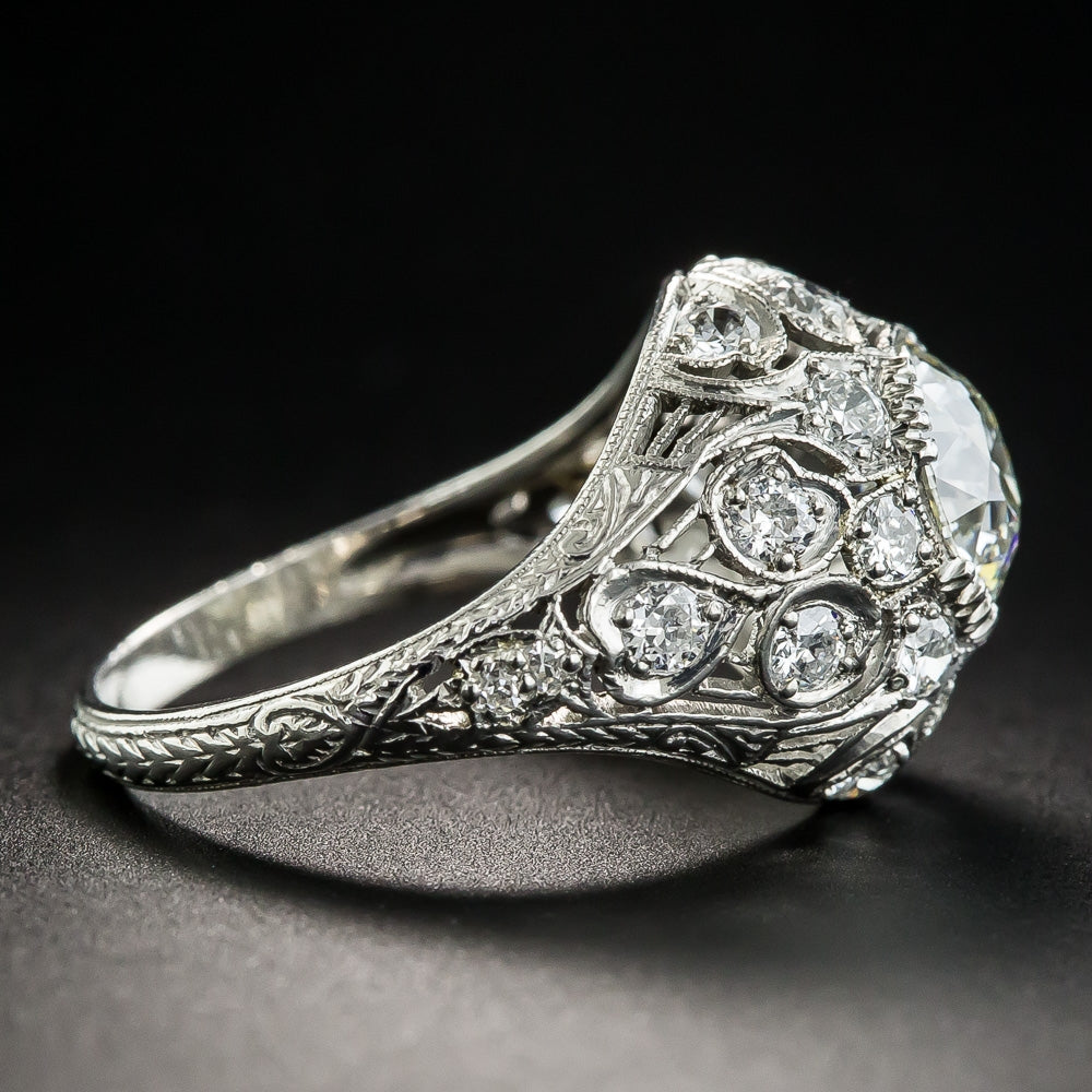Late-Edwardian 1.71 Carat Diamond Engagement Ring - GIA K VS2 - 3