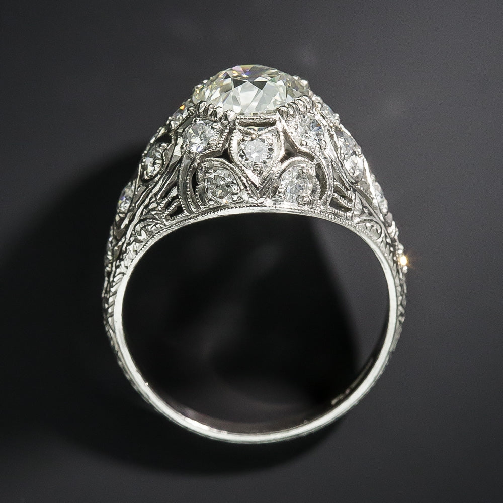 Late-Edwardian 1.71 Carat Diamond Engagement Ring - GIA K VS2 - 4