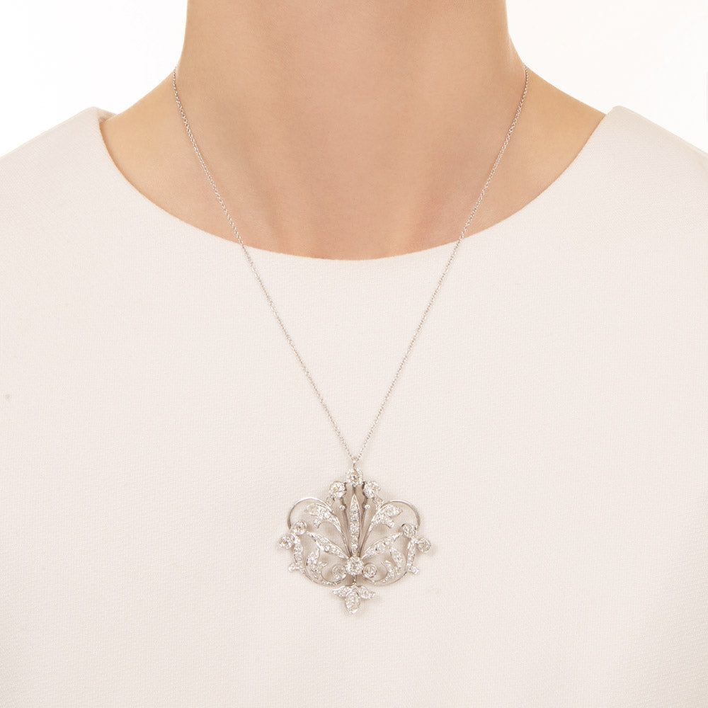 Late-Edwardian Diamond Pendant - 3