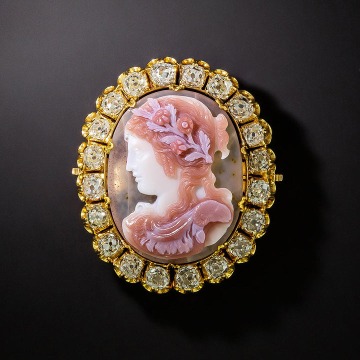 Late Georgian/Early Victorian Hardstone Cameo Brooch