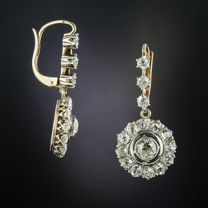 Late Victorian Diamond Drop Earrings