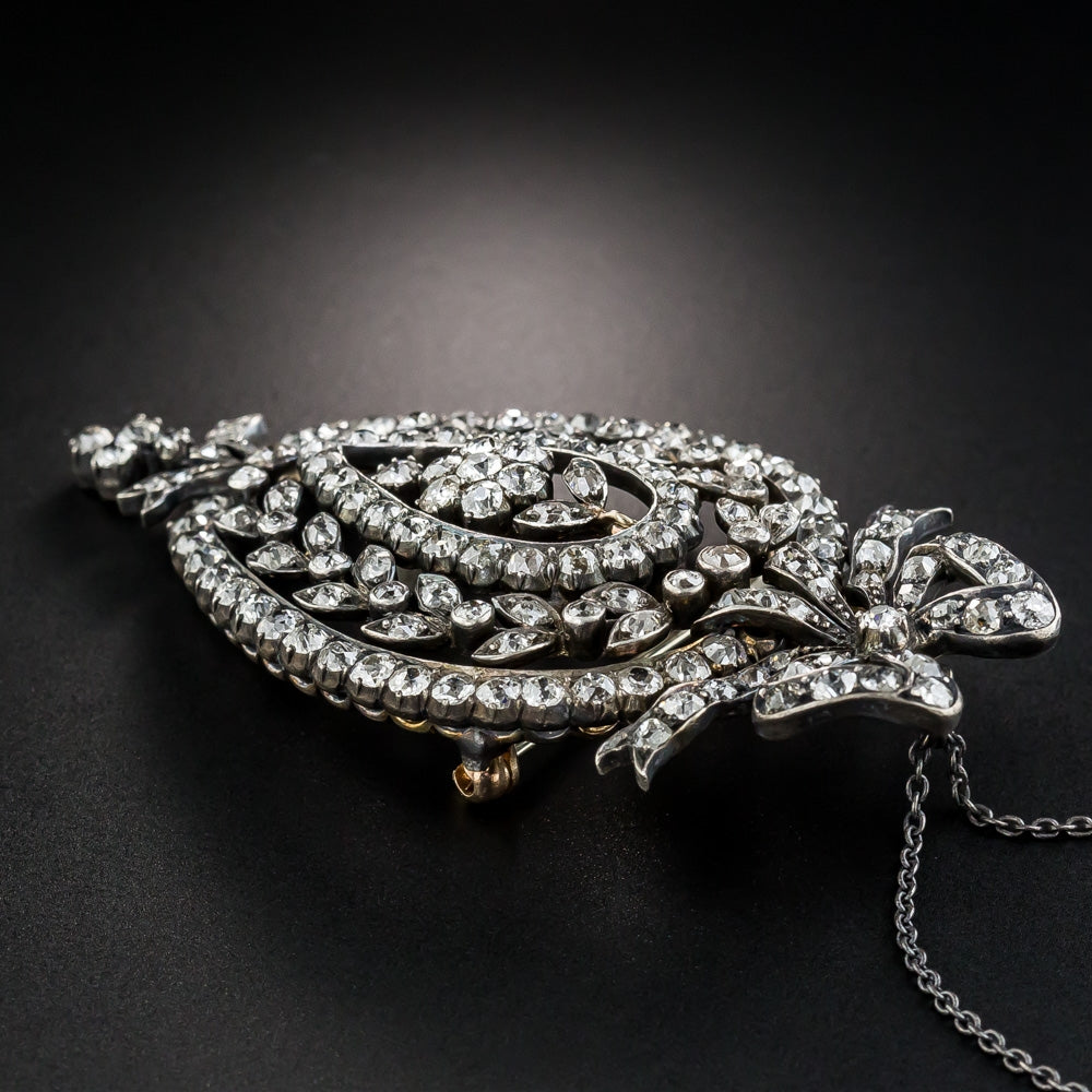 Late Victorian Diamond Pendant/Brooch  - 5