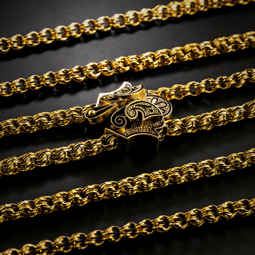Long 14K Victorian Slide Necklace, 66 Inches - 3