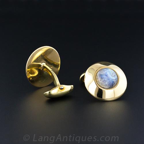 Man-in-the-Moonstone Cuff Links by Asanti - 2