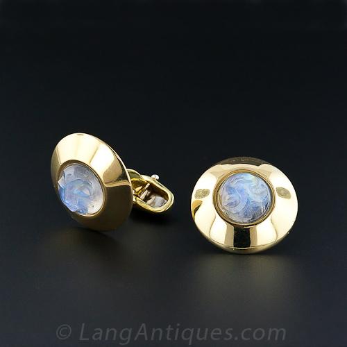 Man-in-the-Moonstone Cuff Links by Asanti - 3