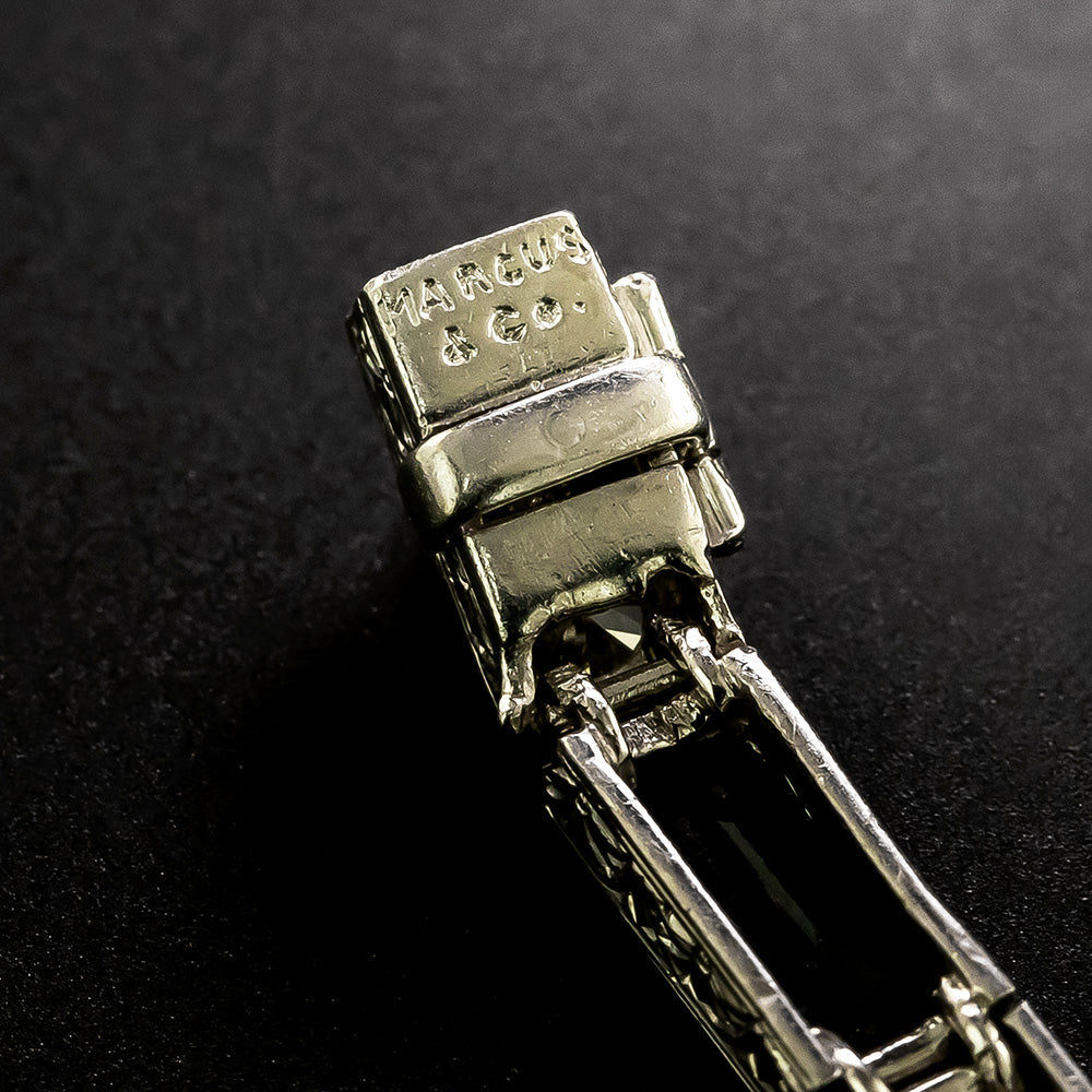 Marcus & Co. Art Deco Sapphire and Diamond Line Bracelet - 5