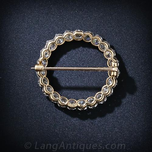 Marcus & Co. Edwardian Diamond Circle Brooch - 2