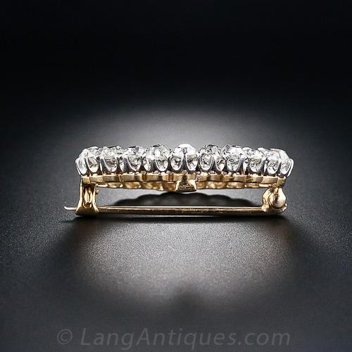 Marcus & Co. Edwardian Diamond Circle Brooch - 4
