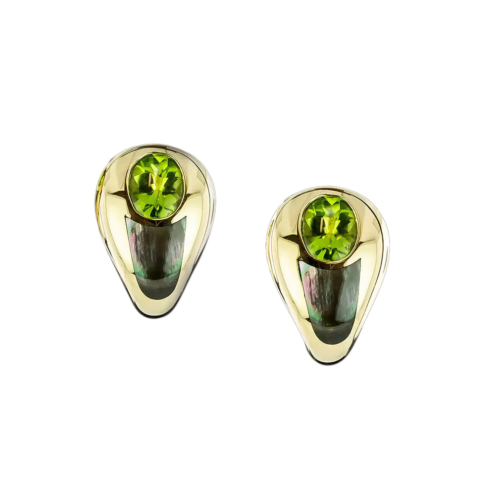 Mauboussin Peridot and Mother of Pearl Earrings - 3