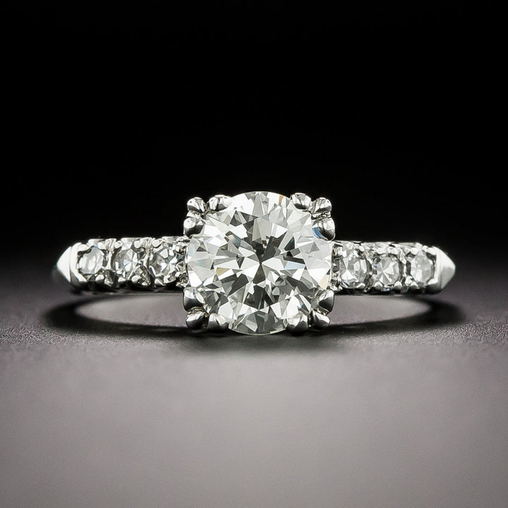 Mid-Century 1.01 Carat Diamond Engagement Ring - GIA L VS2