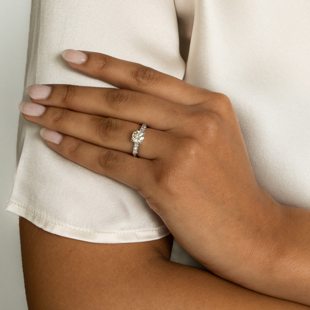 Mid-Century 1.01 Carat Diamond Engagement Ring - GIA L VS2 - 6