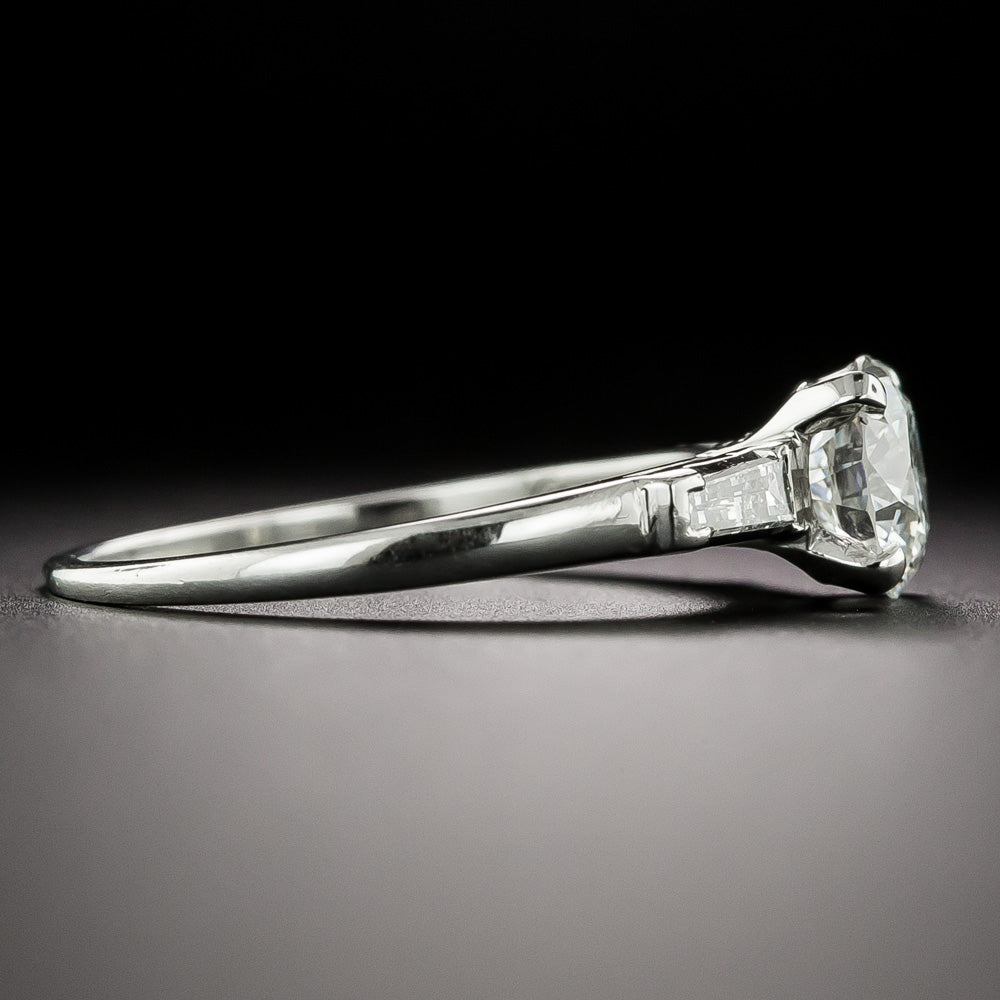 Mid-Century 1.03 Carat Diamond Engagement Ring - GIA F VS1 - 4
