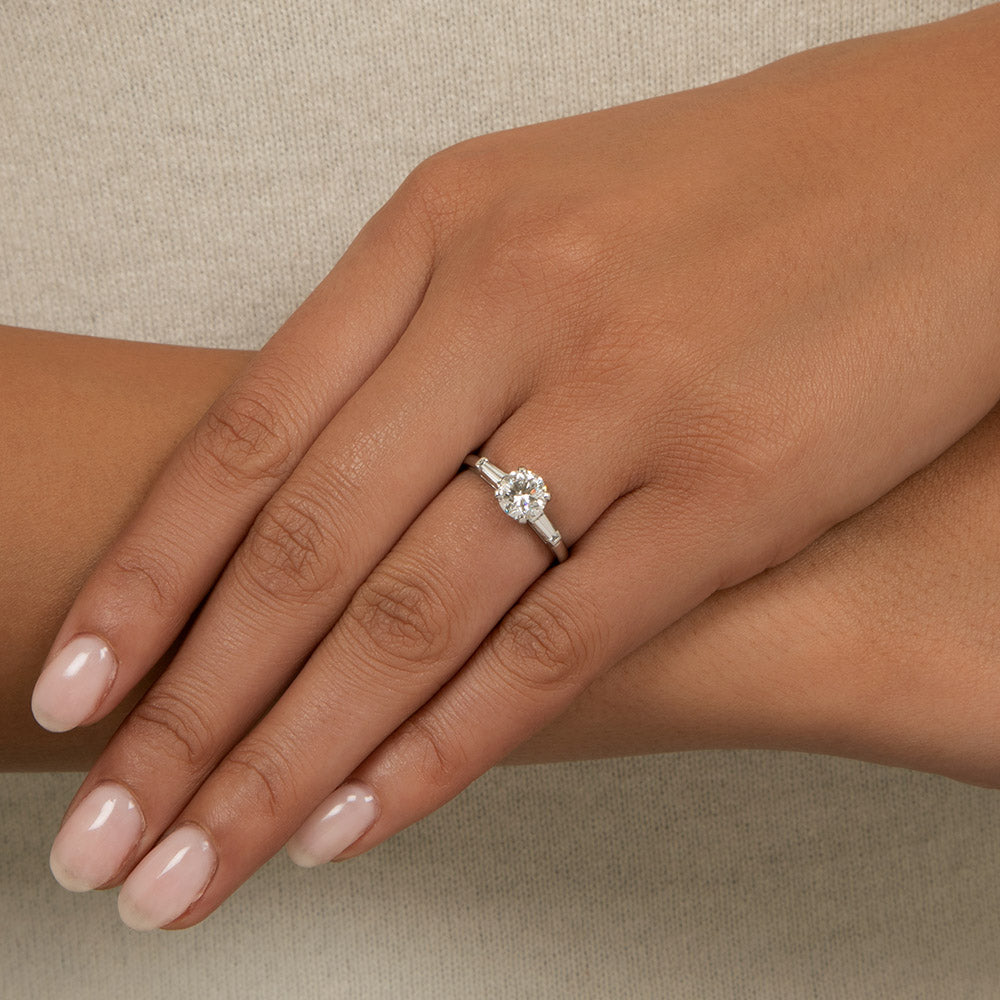 Mid-Century 1.03 Carat Diamond Engagement Ring - GIA F VS1 - 6