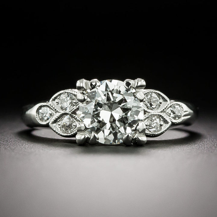 Mid-Century 1.06 Carat Diamond Engagement Ring - GIA I VS1