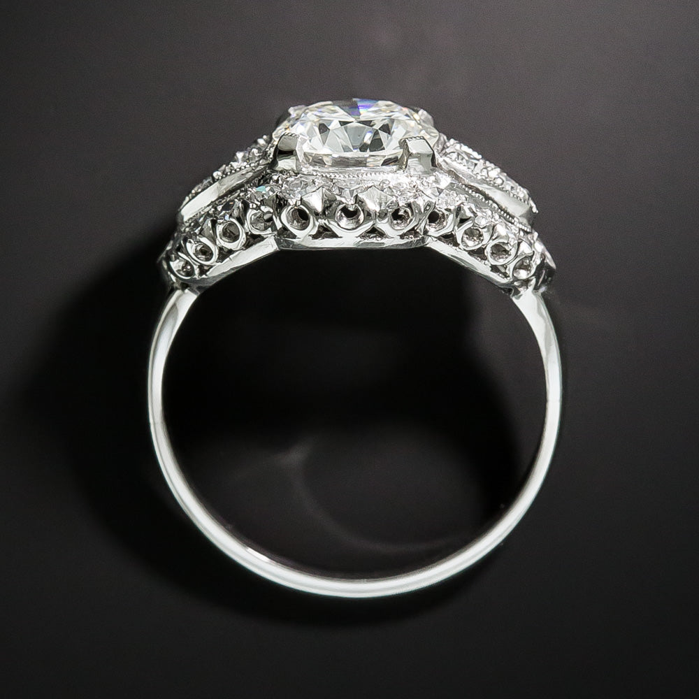 Mid-Century 1.16 Carat Diamond Engagement Ring - GIA J SI2 - 5