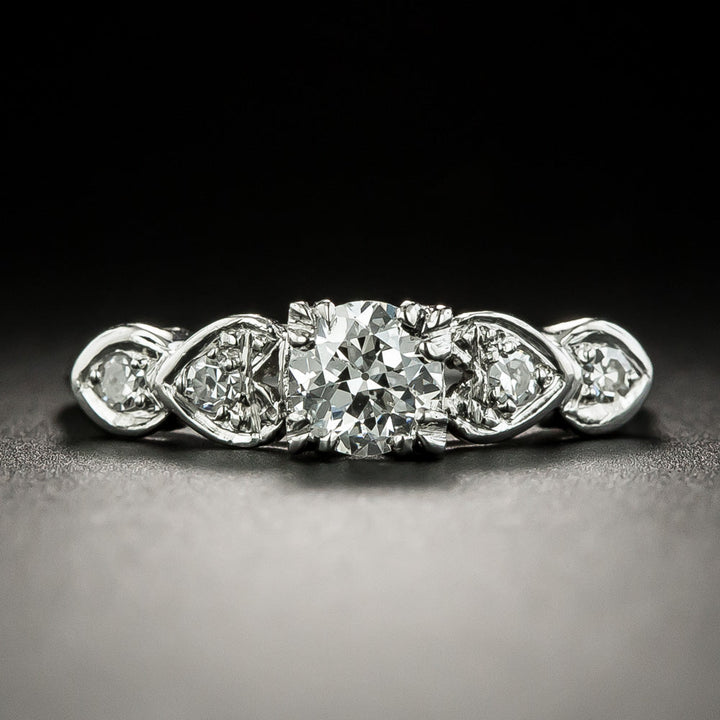 Mid-Century .50 Carat Diamond Engagement Ring