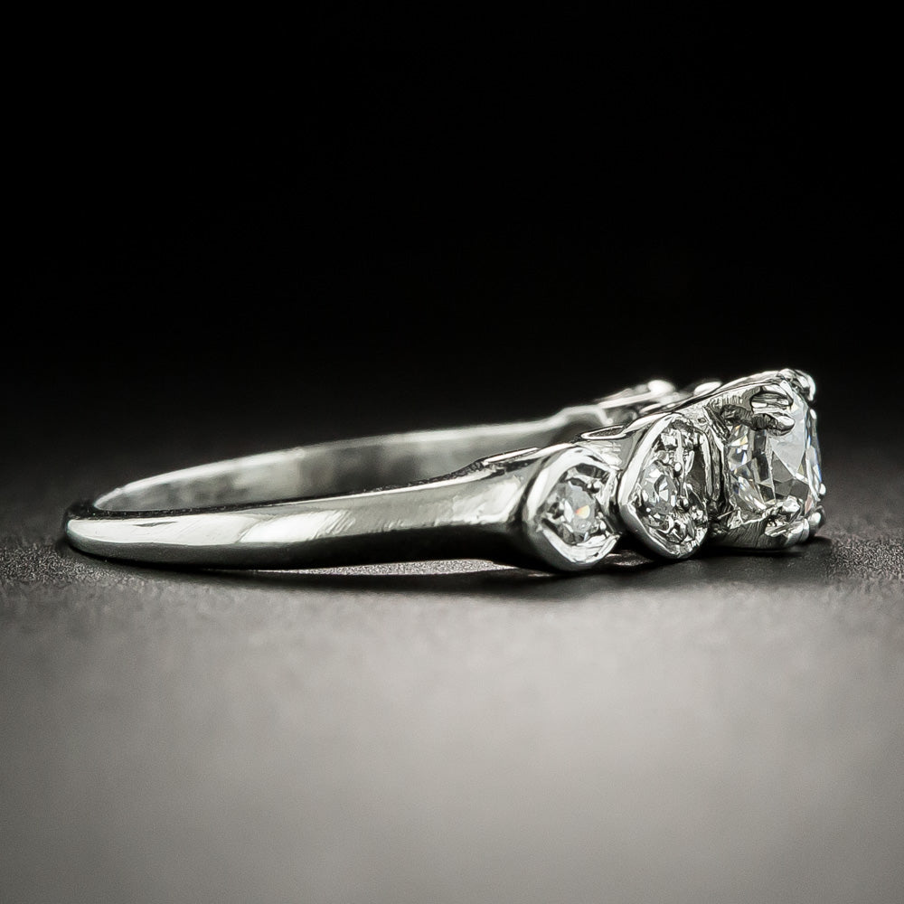 Mid-Century .50 Carat Diamond Engagement Ring - 3