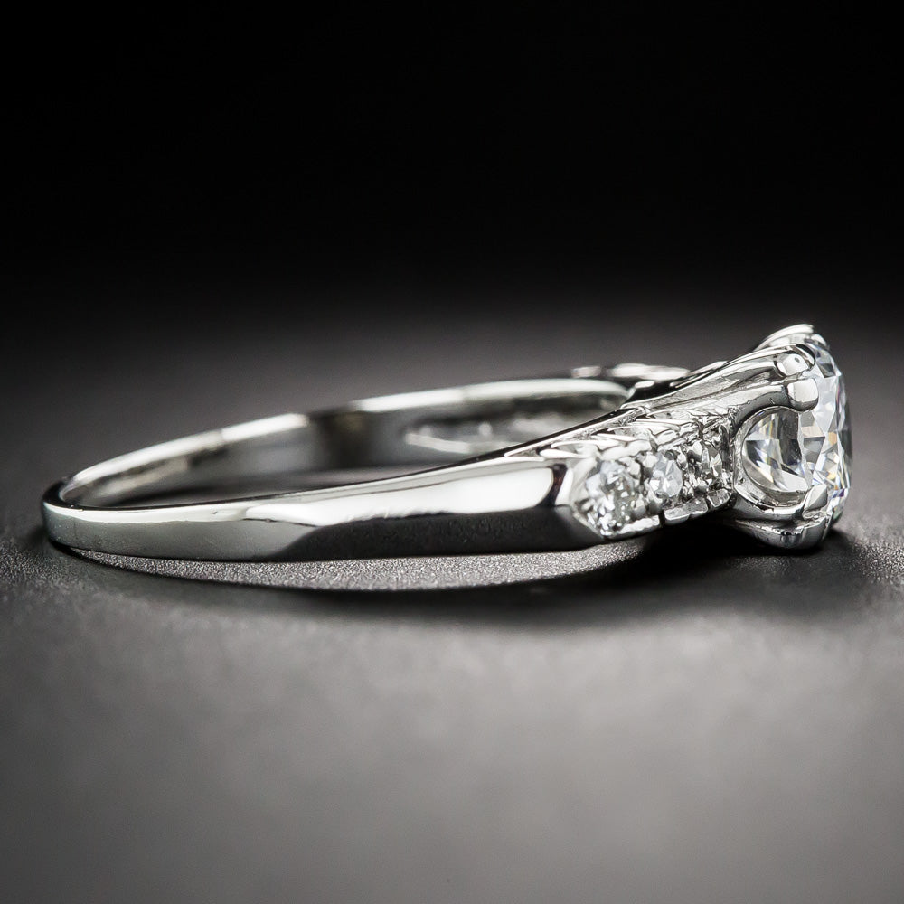Mid Century .67 Carat Diamond Engagement Ring - 3