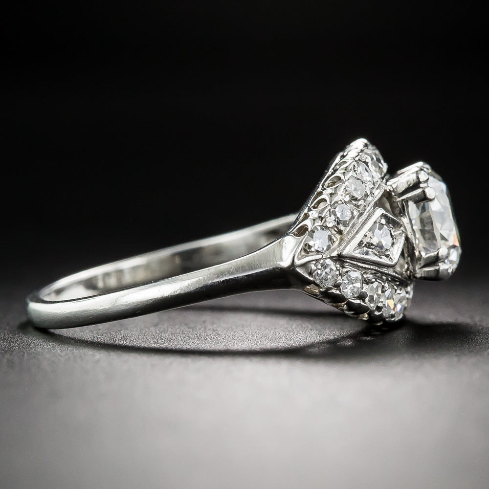 Mid-Century .93 Carat Diamond Ring - GIA G SI2 - 8