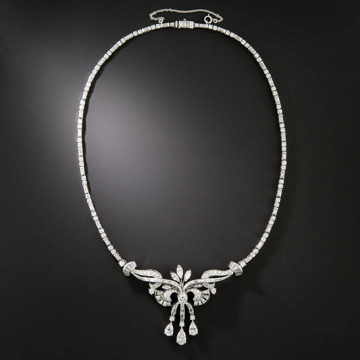 Mid-Century Diamond Collar Necklace