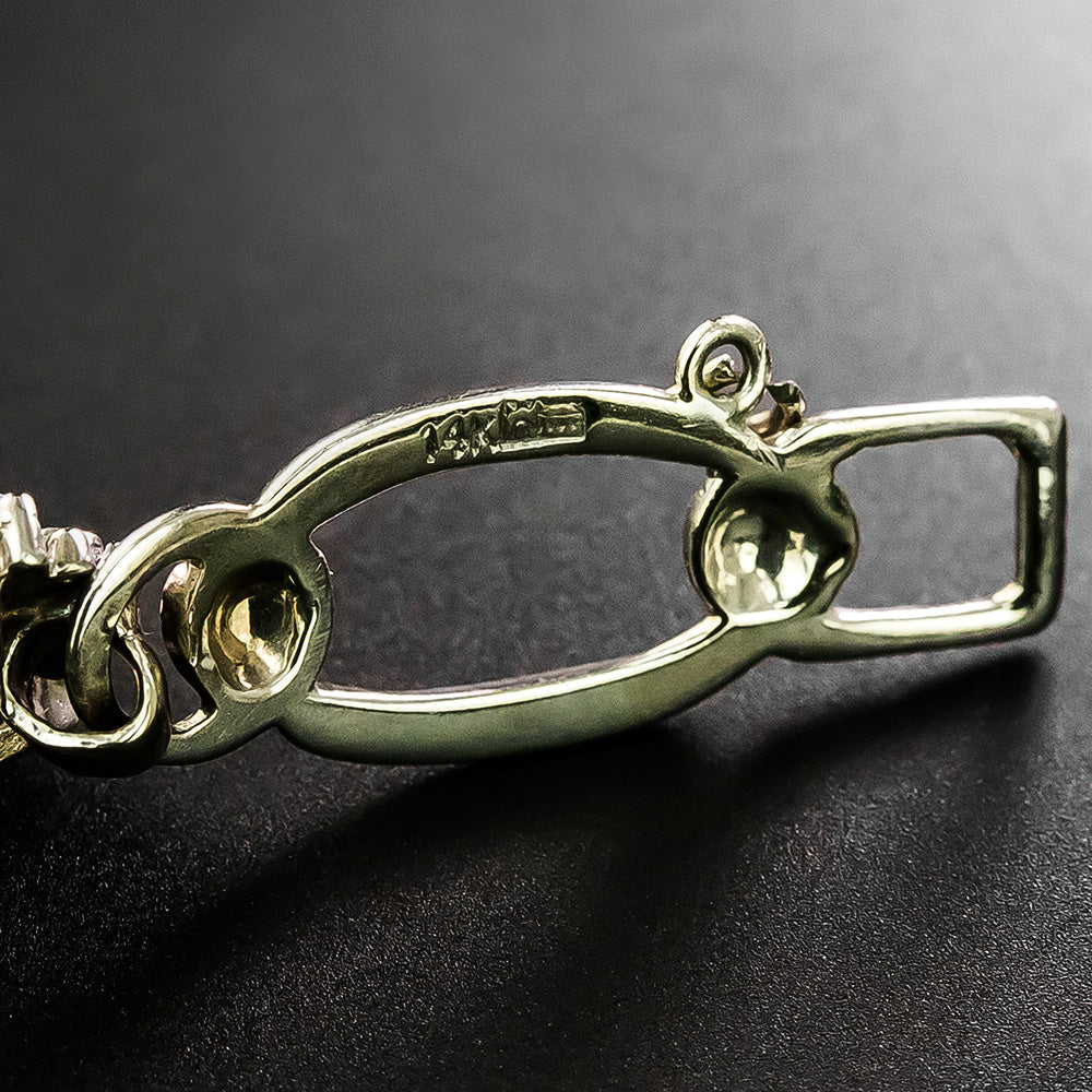 Mid-Century Flower Link Diamond Bracelet, by Church & Co. - 4