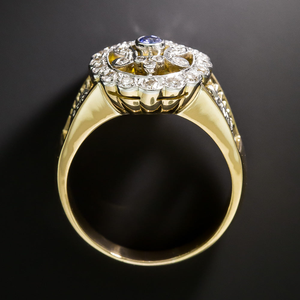 Mid-Century Lyre, Treble and Bass Clef Diamond  Ring - 5