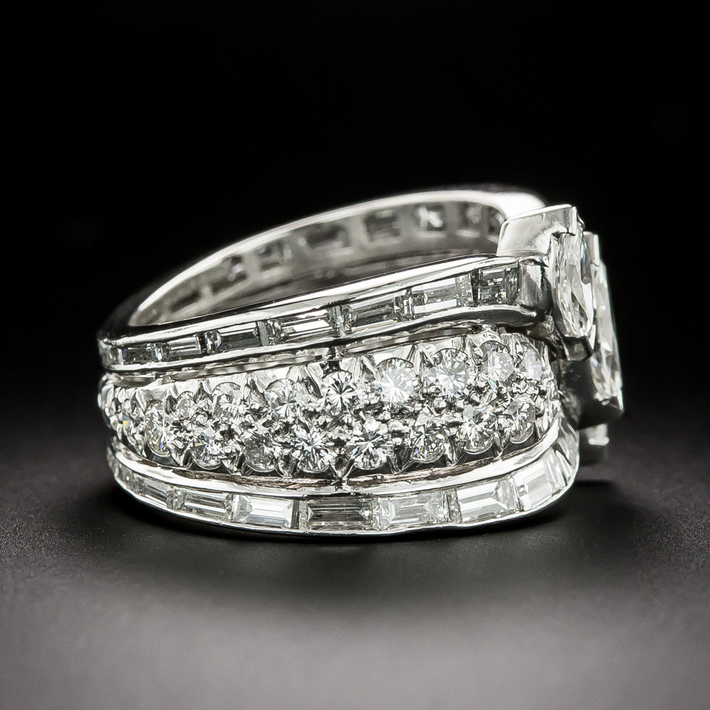 Mid-Century Marquise Diamond Ring, Size 6 3/4 - 3