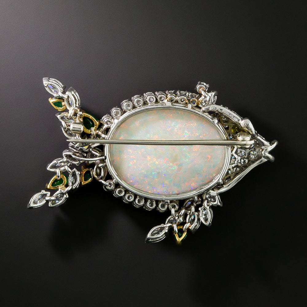 Opal and Diamond Fish Brooch by McTeigue & Co. - 5