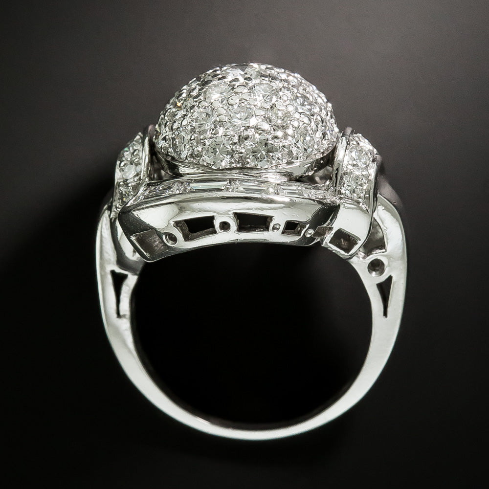 Mid-Century Pavé Diamond Ring - 3