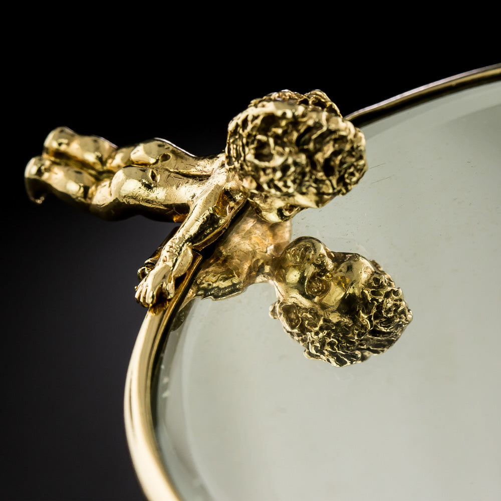 Ruser Cherub Hand Mirror/Trinket Tray - 6