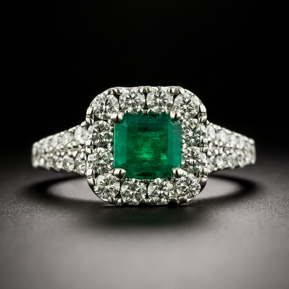 Neil Lane Estate Emerald and Diamond Ring - GIA F1 - 2