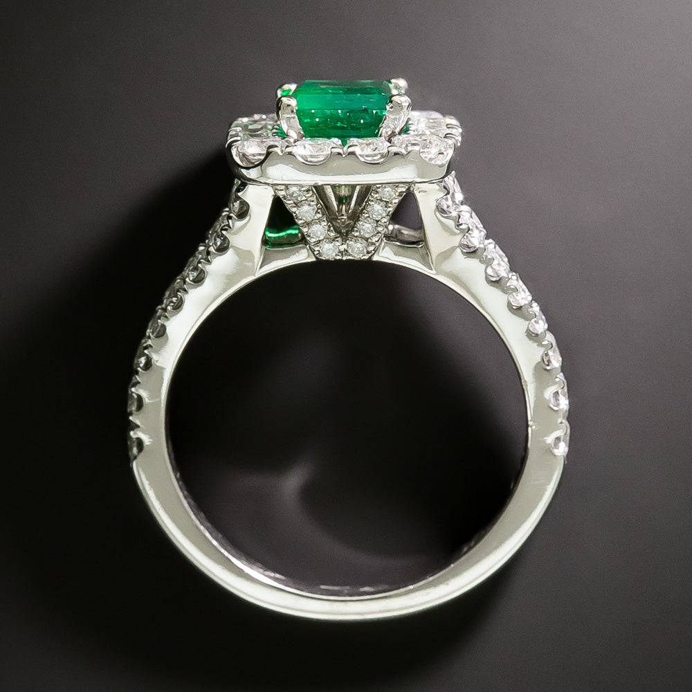 Neil Lane Estate Emerald and Diamond Ring - GIA F1 - 4