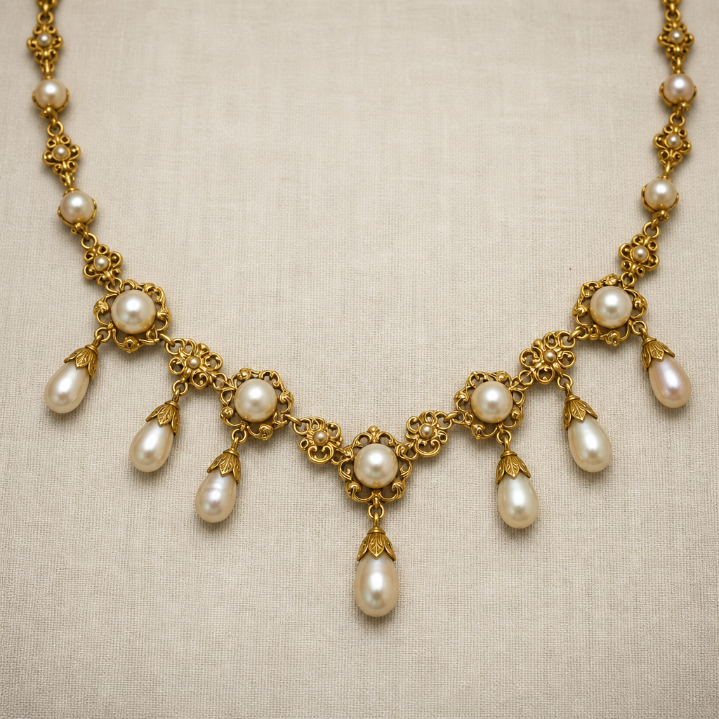 Antique Seed Pearl Necklace