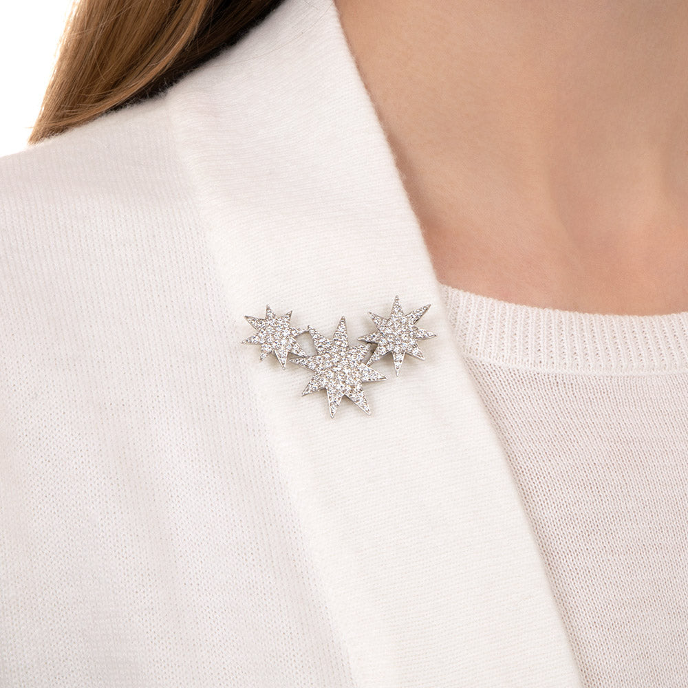 Oscar Heyman Pavé Diamond Star Brooch/Necklace - 3