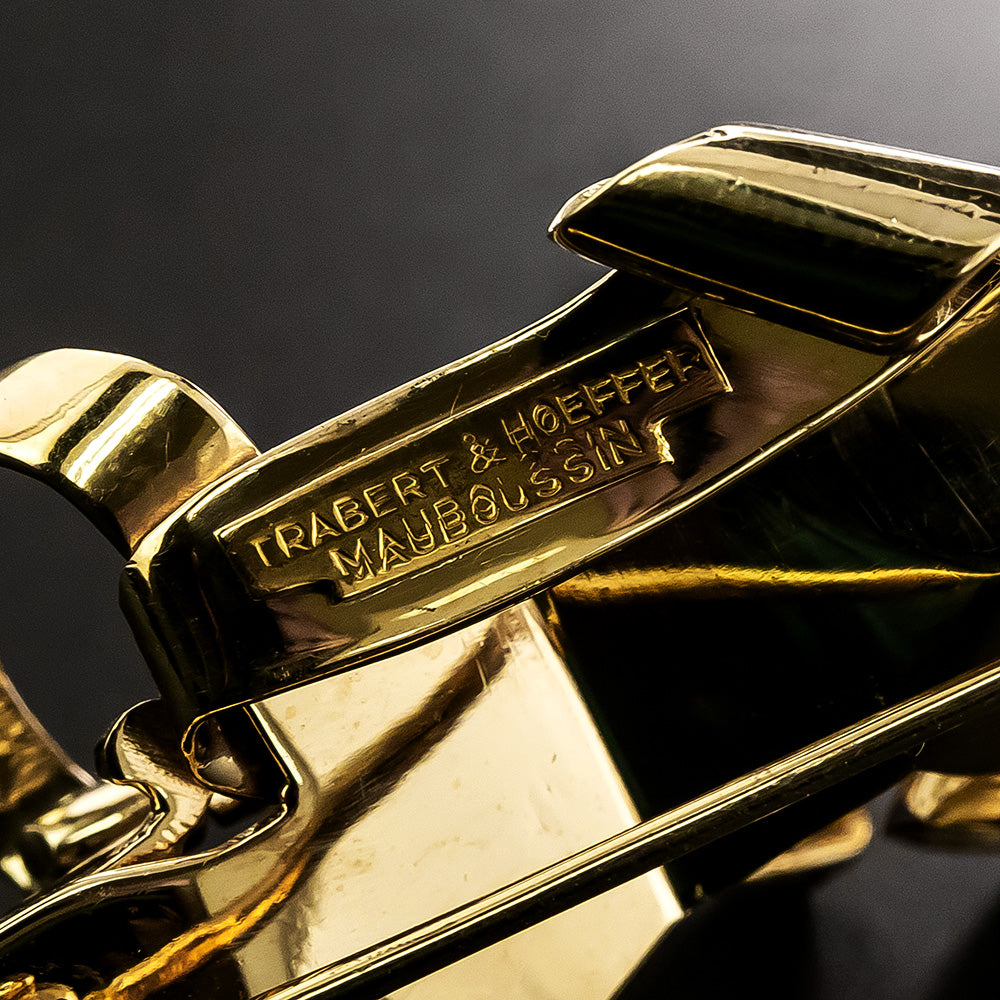Retro 14K Libra Brooch by Trabert & Hoeffer Mauboussin - 4