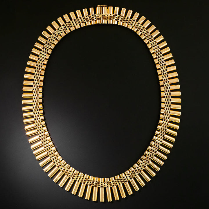 Retro 18K Fringe Necklace