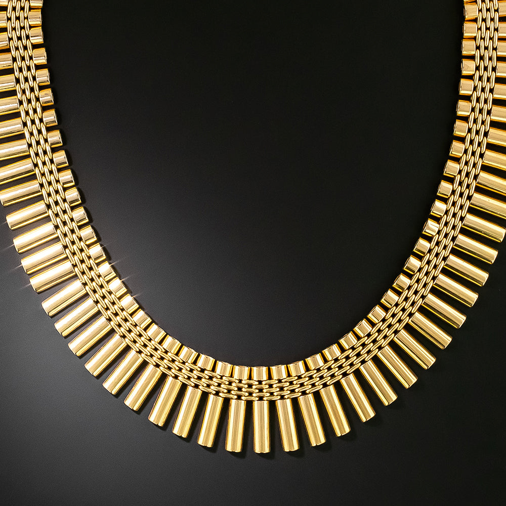 Retro 18K Fringe Necklace - 3