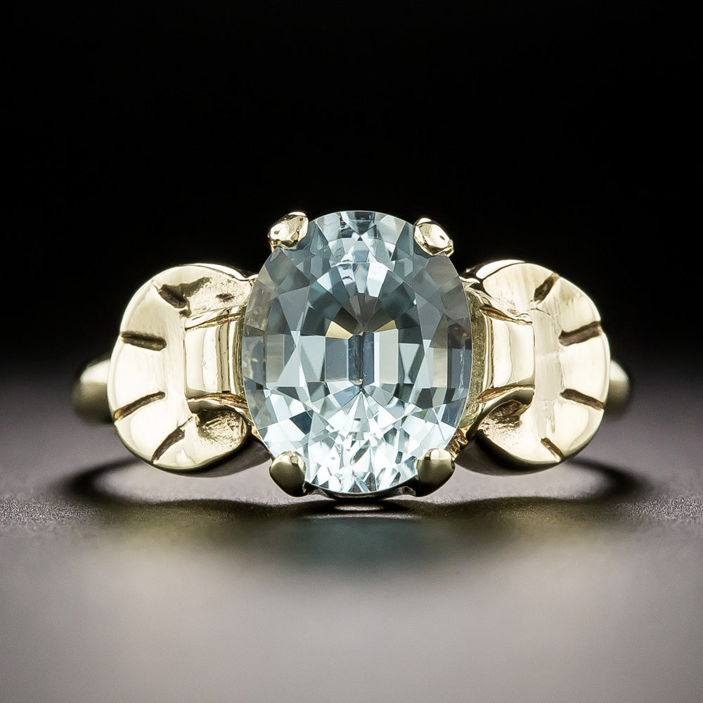 Retro 2.32 Carat Aquamarine Ring - 2
