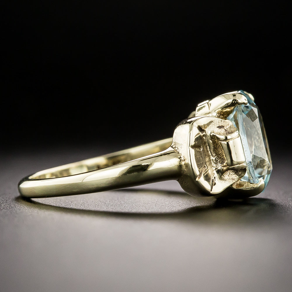 Retro 2.32 Carat Aquamarine Ring - 3