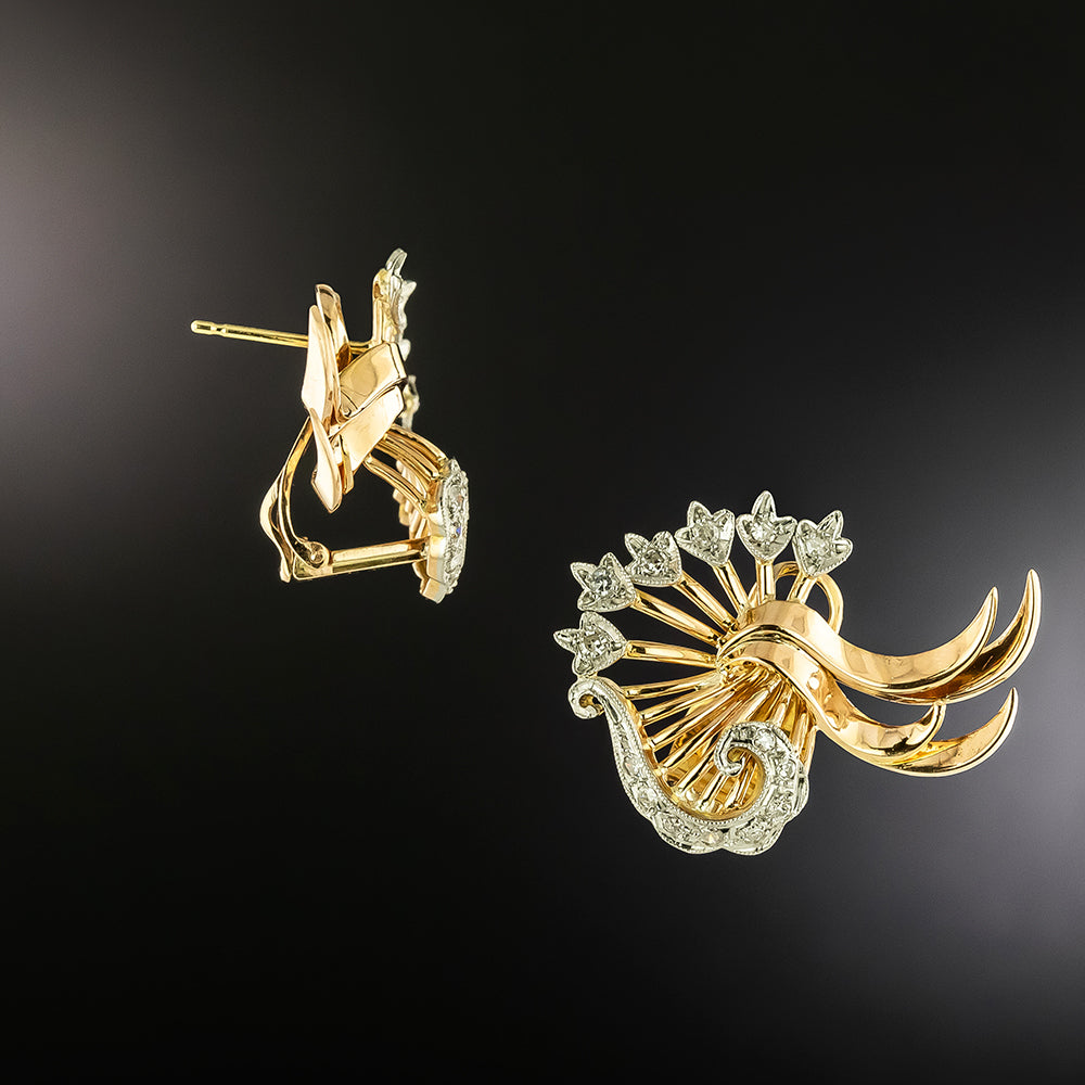 Retro Diamond Earrings - 3