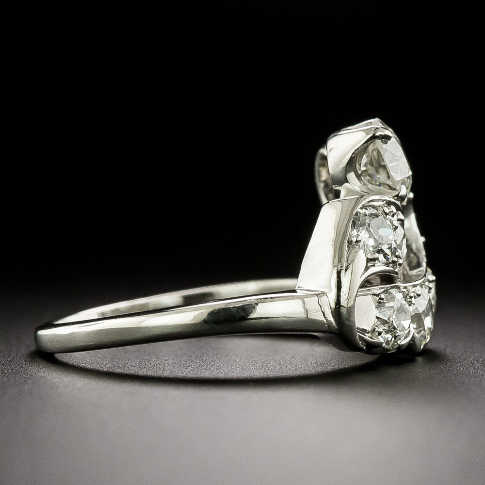 Retro Diamond Palladium Ring, by C.D. Peacock - 6