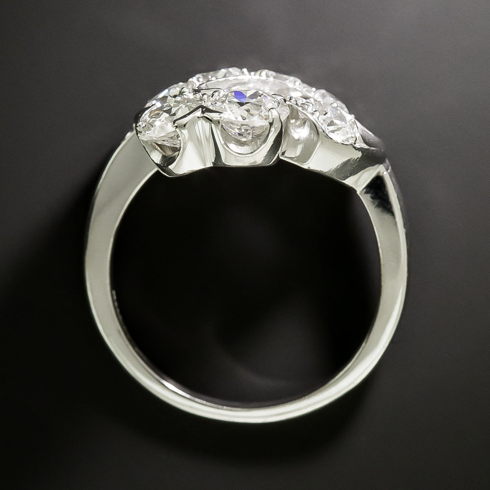 Retro Diamond Palladium Ring, by C.D. Peacock - 7
