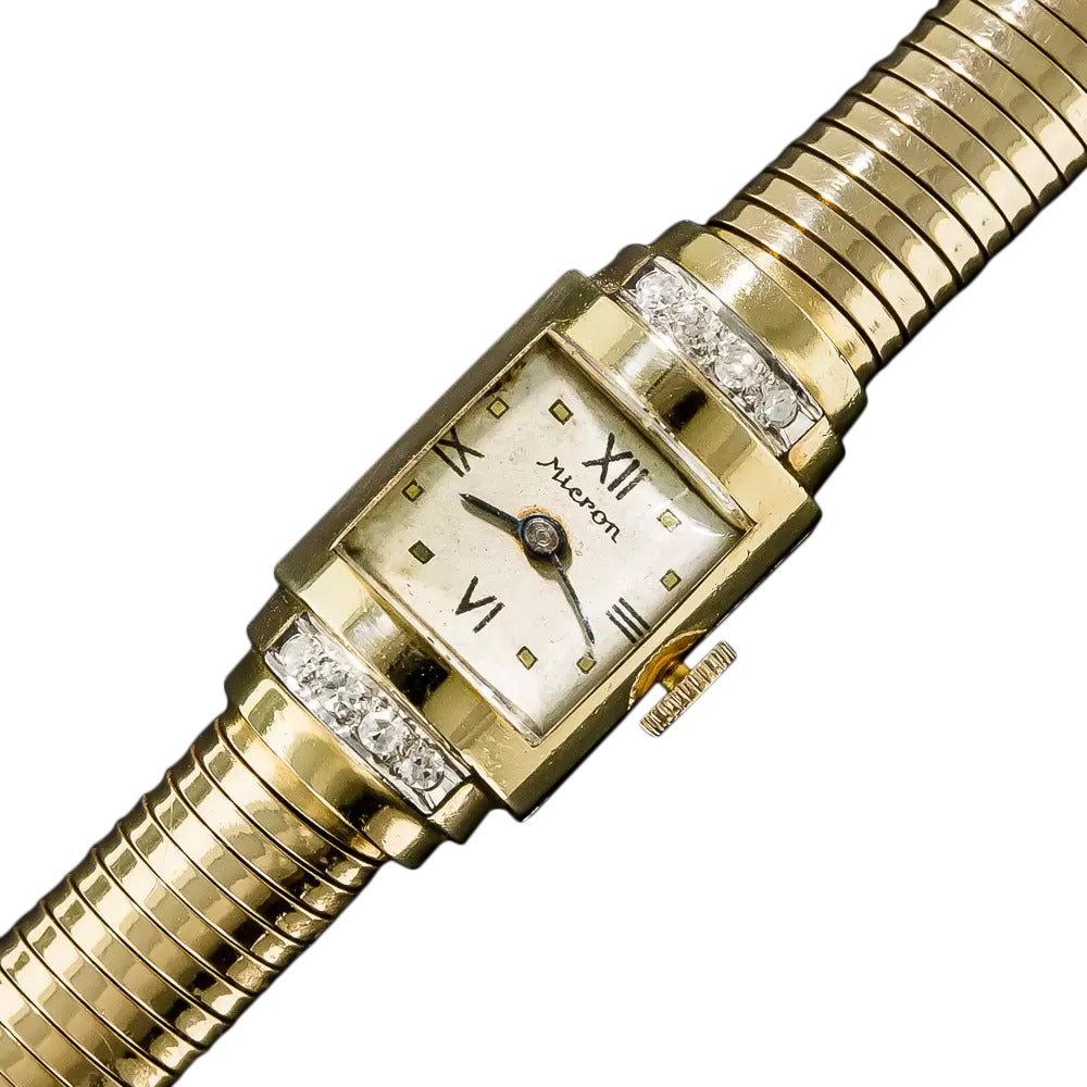 Retro Gaspipe Diamond Watch - 4