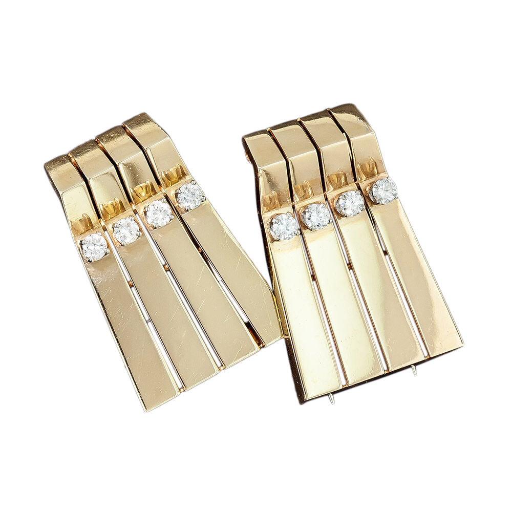 Retro Geometric Diamond Dress Clips - 6