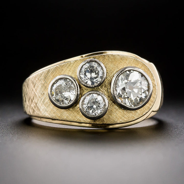 Retro Gold Wrap Diamond Ring