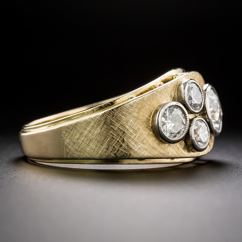 Retro Gold Wrap Diamond Ring - 3