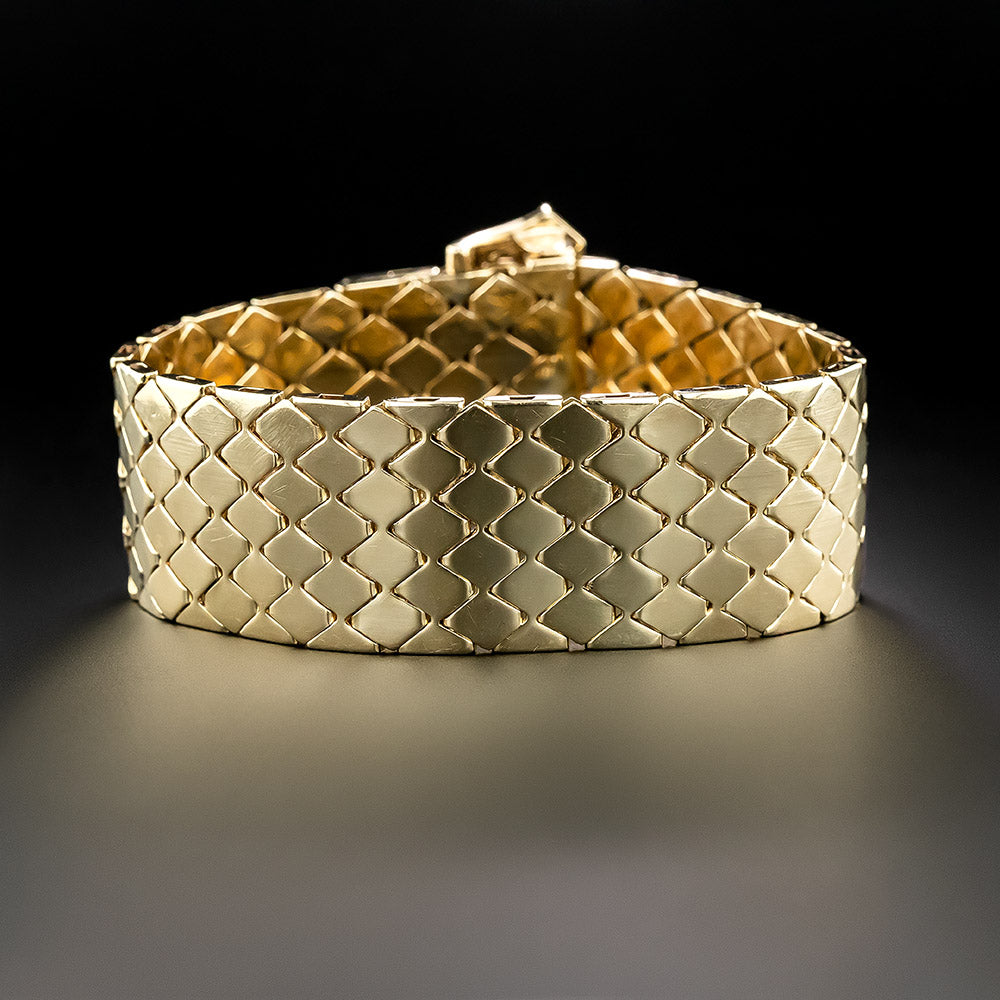 Retro Ruby and Diamond Belt Bracelet - 3